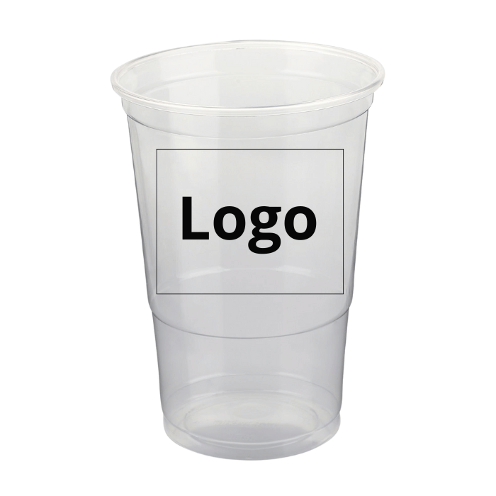 0.3 litre plastic cups 800x with logo