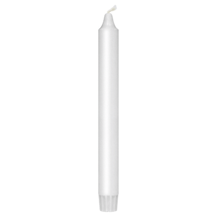 Stagelys hvid 8x - 24 cm