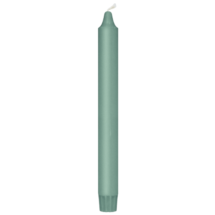 Stagelys antik grøn 8x - 24 cm