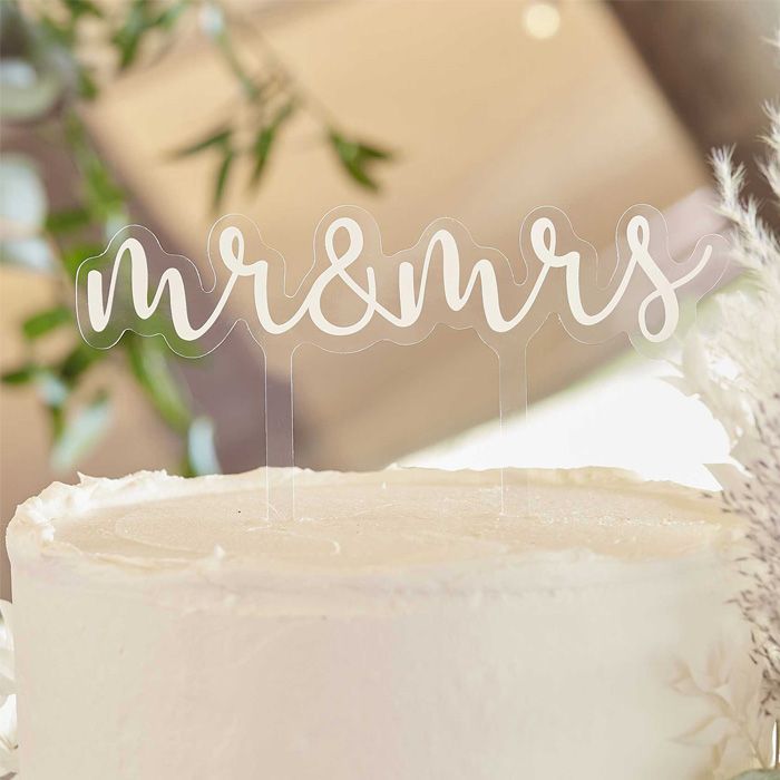Mr & Mrs Cake Topper