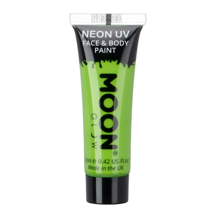 Intense neon UV face and body paint 12 ml Moon Creations Green