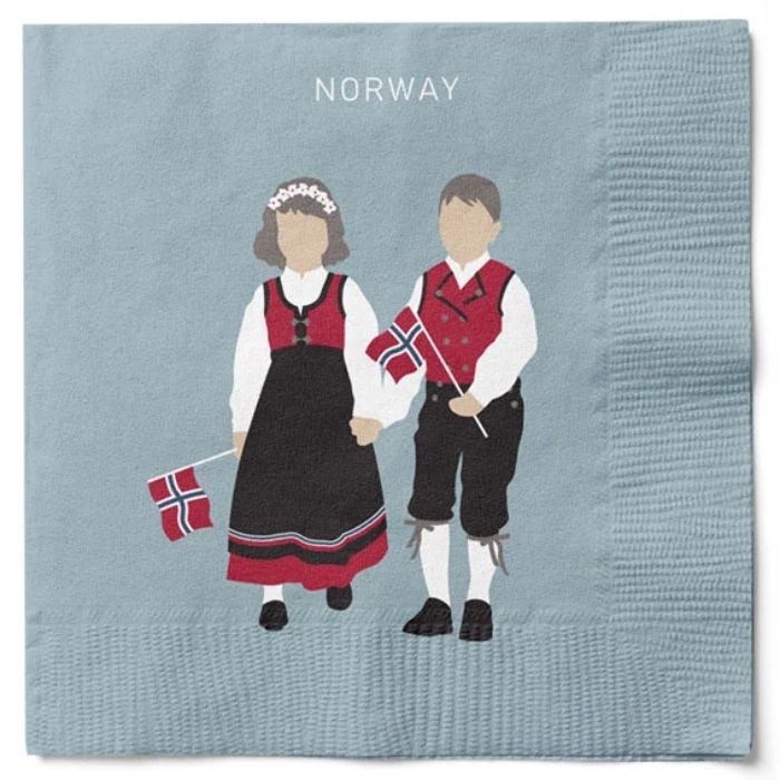 Napkins with Norway motif 20x The Old Pharmacy