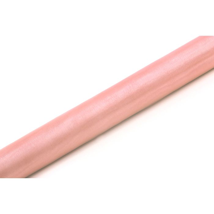 Organza Bordløber Pale Pink - 9 Meter