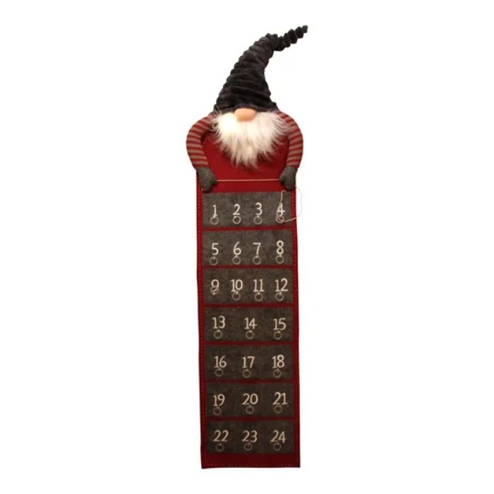 Fyld selv LED pakkekalender med nisse på toppen jul Det Gamle Apotek 