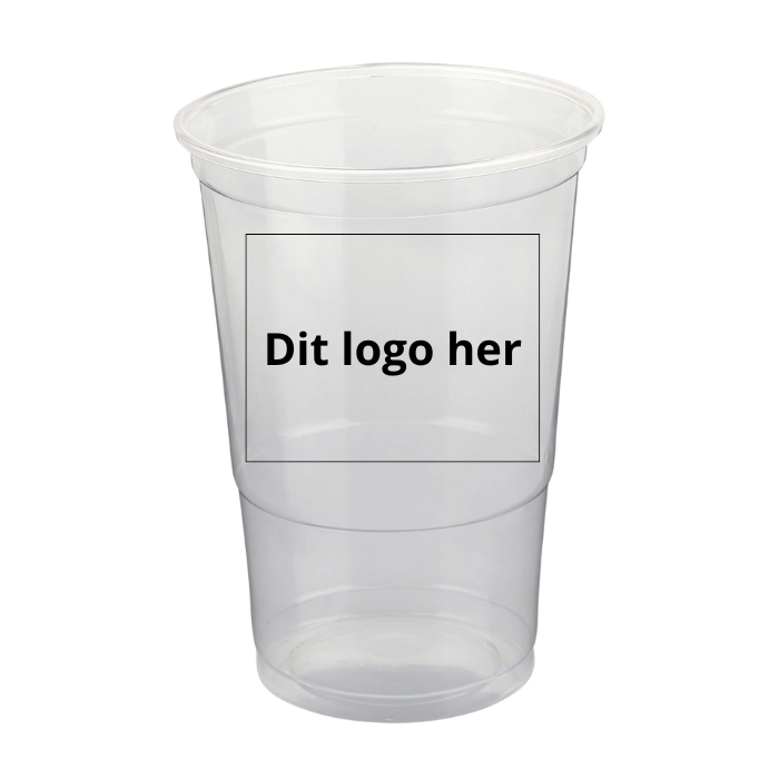 0,3 liter plastikkrus med logo 800x