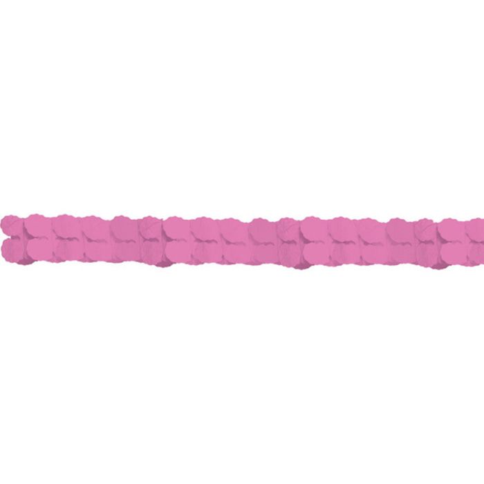 Pink Paper Garland - 3.65 meters