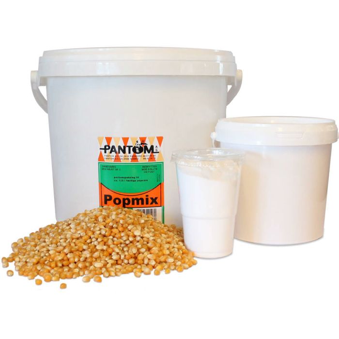 Popcorn popmix 250 servings with corn, salt and coconut oil