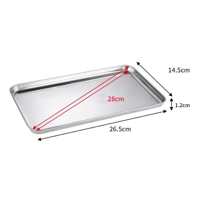 Stål bakke - 26x15 cm