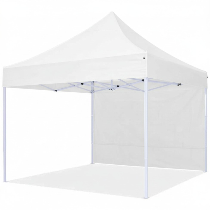 Sidevæg til pavillon 3x3 m hvid