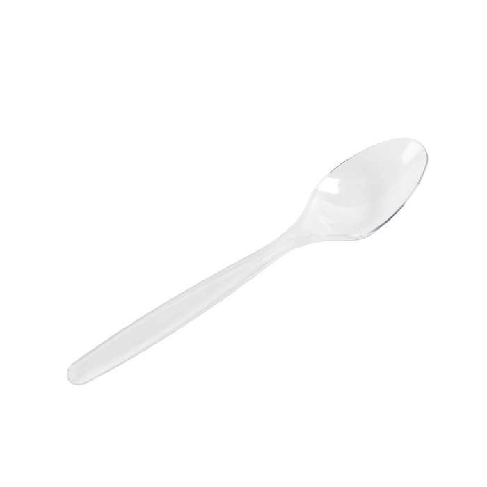 18 cm plastic spoon 20x transparent