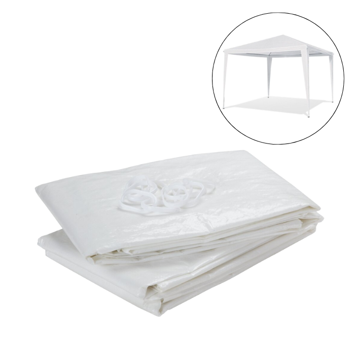 Gazebo side walls white 2x - 2 x 3 m