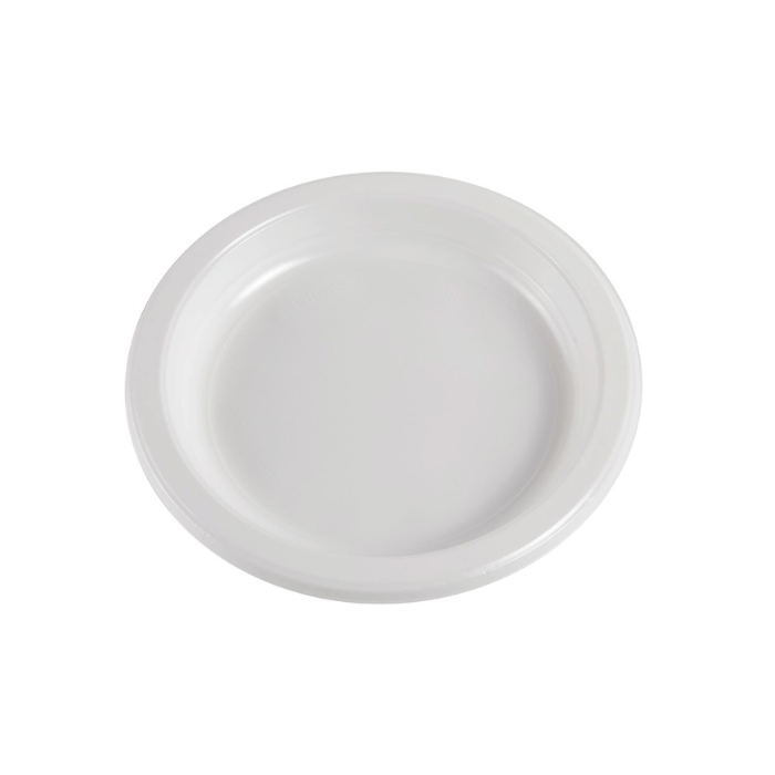 Plastik tallerken genanvendelig 25x - ø16,5 cm