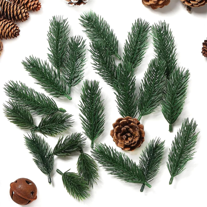 Artificial fir decorations 18x 