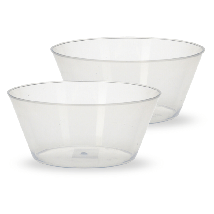 Plastik skål genanvendelig 2x - 750 ml