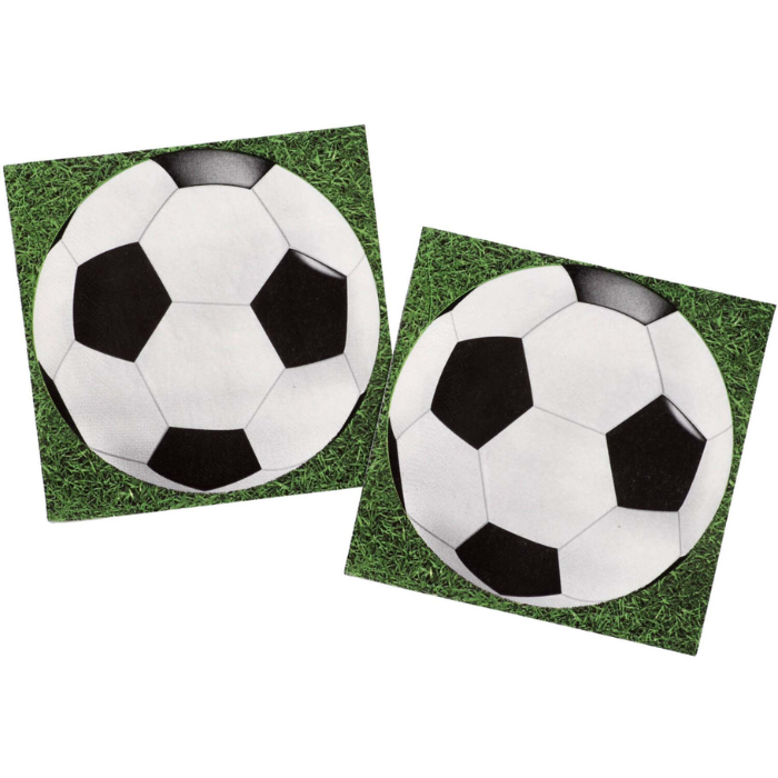 Football napkins 20x - 33x33 cm