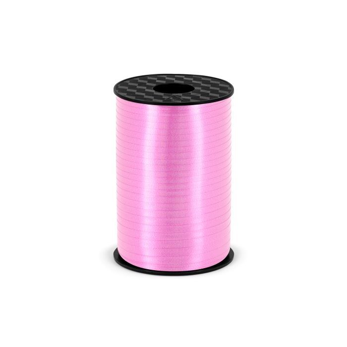 Pink Plastic Gift Ribbon - 5 mm x 225 m