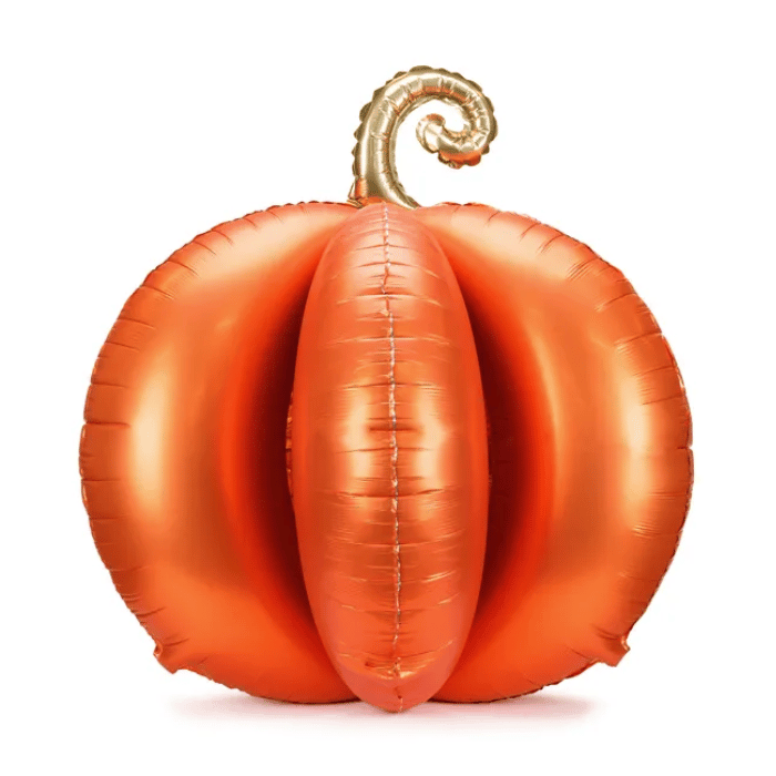 Stående græskar folieballon - 90x90 cm