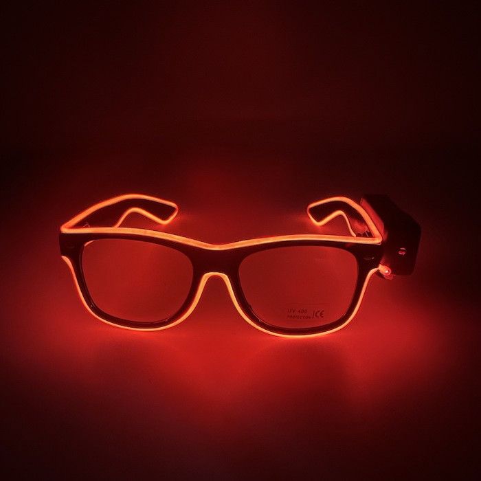 LED Party Glasses-Rød