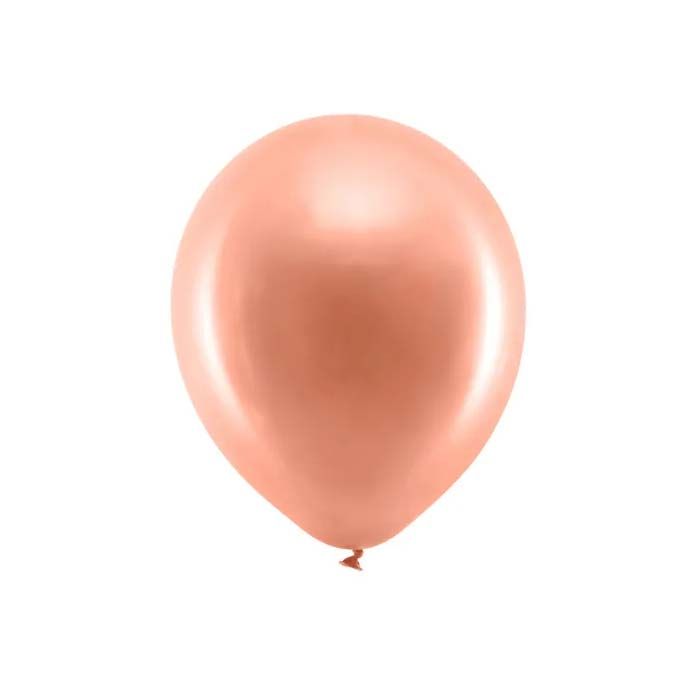 Mat Metallic Rose Gold Balloner 10x - 23 cm