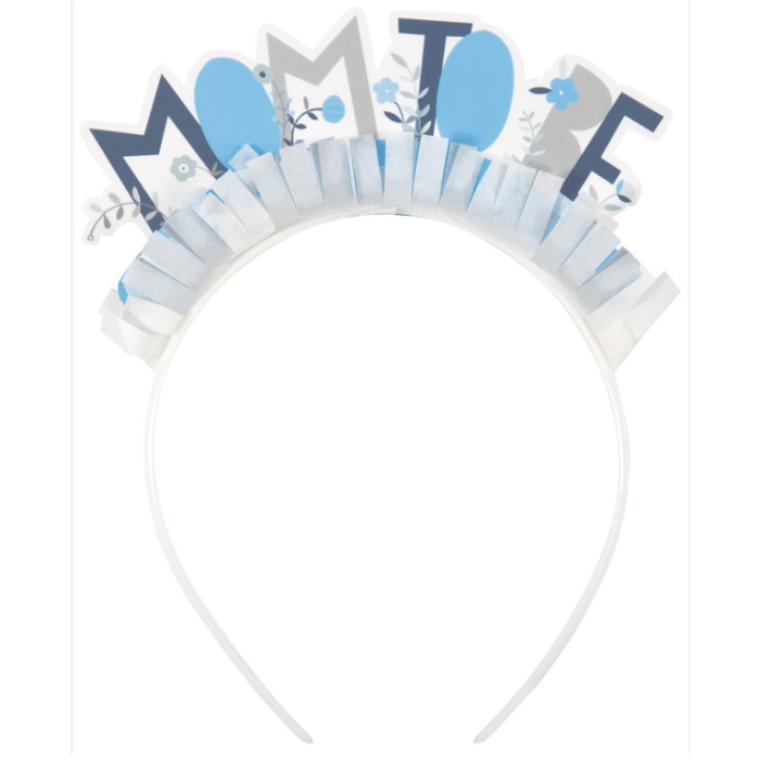 Mom-to-be blue headband