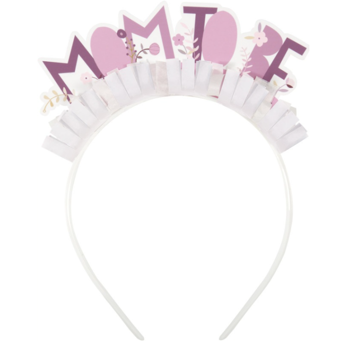 'Mom to be' pink headband