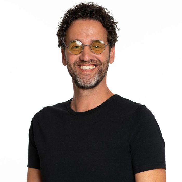 Round Lennon sunglasses yellow