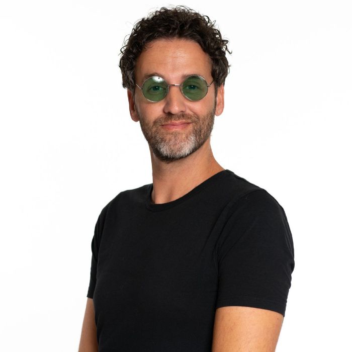 Round Lennon Sunglasses Green