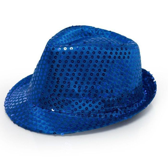 Blue glitter hat