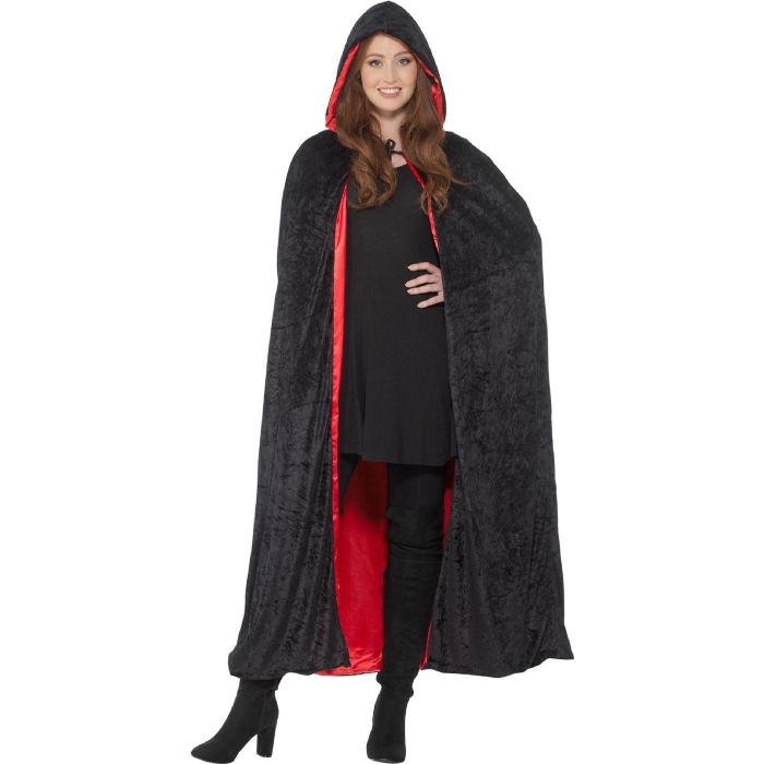 Deluxe cape with hood one-size for women