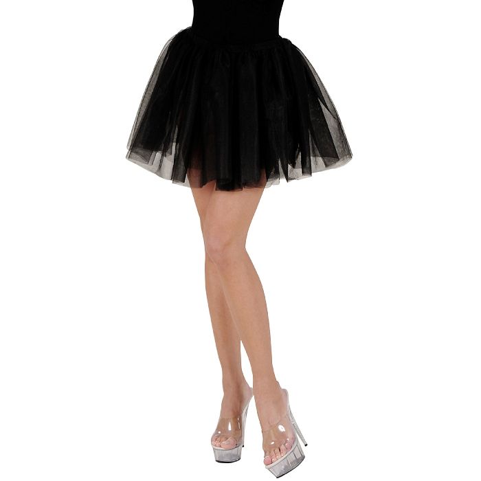 Nederdel sort tylskørt - onesize