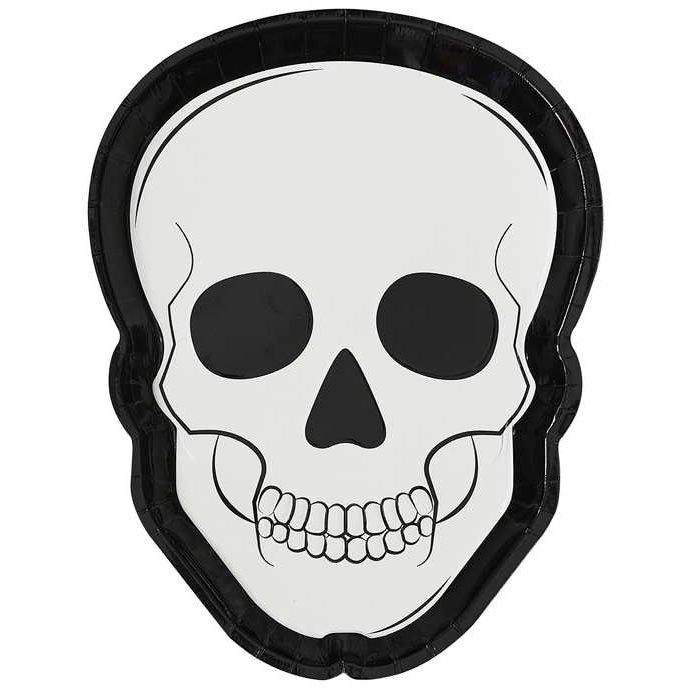 Skeleton Head Plates 8x
