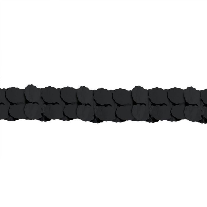 Black Paper Garland - 3.65 meters