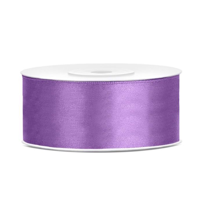 Light Purple Satin Ribbon - 25 mm x 25 m