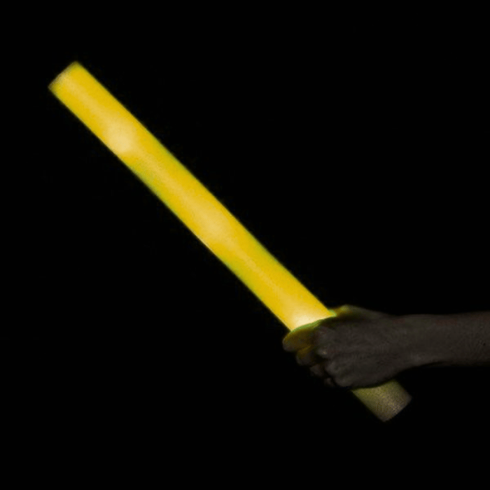 Gul LED Skumstav - 47 cm