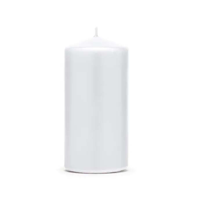 Mat Hvid Stearinlys 6x - 12 x 6 cm