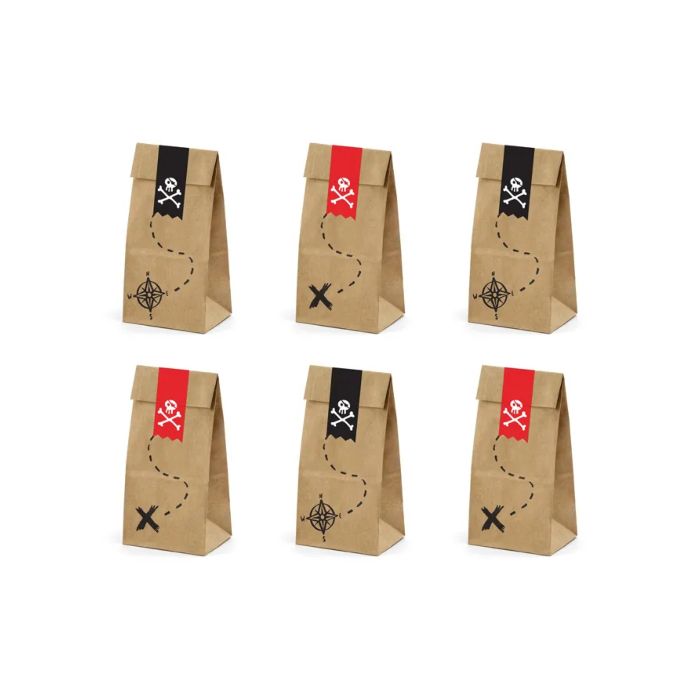 Pirate sweet bags 6x - 8x18x6cm