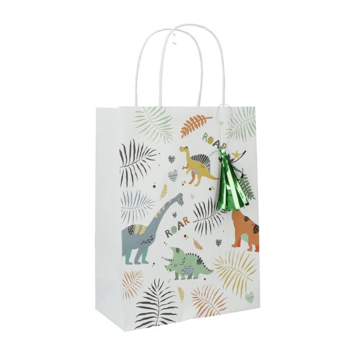 Gift bags with dinosaur designs 6x - 27x20 cm
