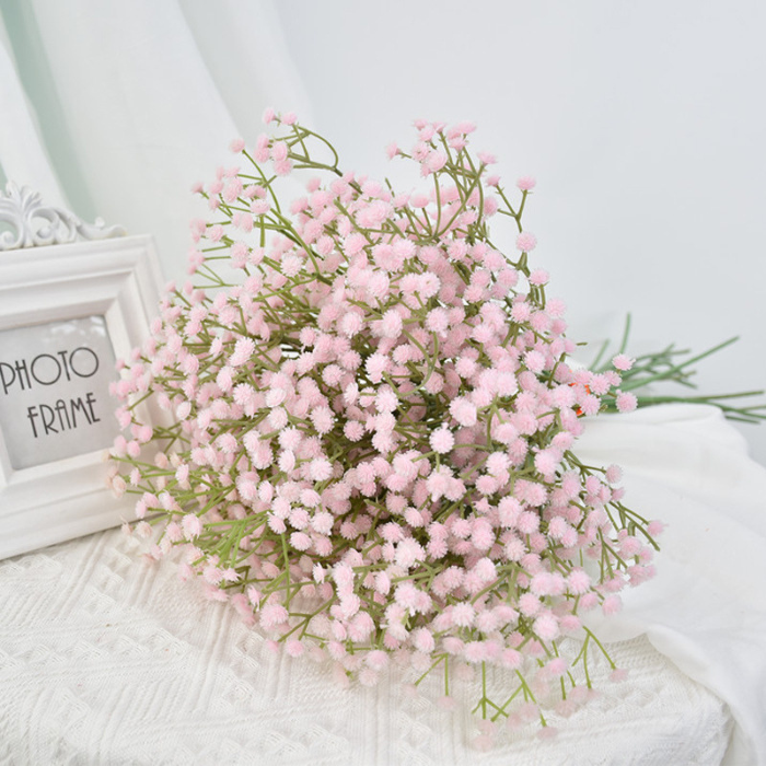 Artificial flower bridal veil pink - 63 cm