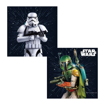 Star Wars napkins 20x - 33 x 33 cm