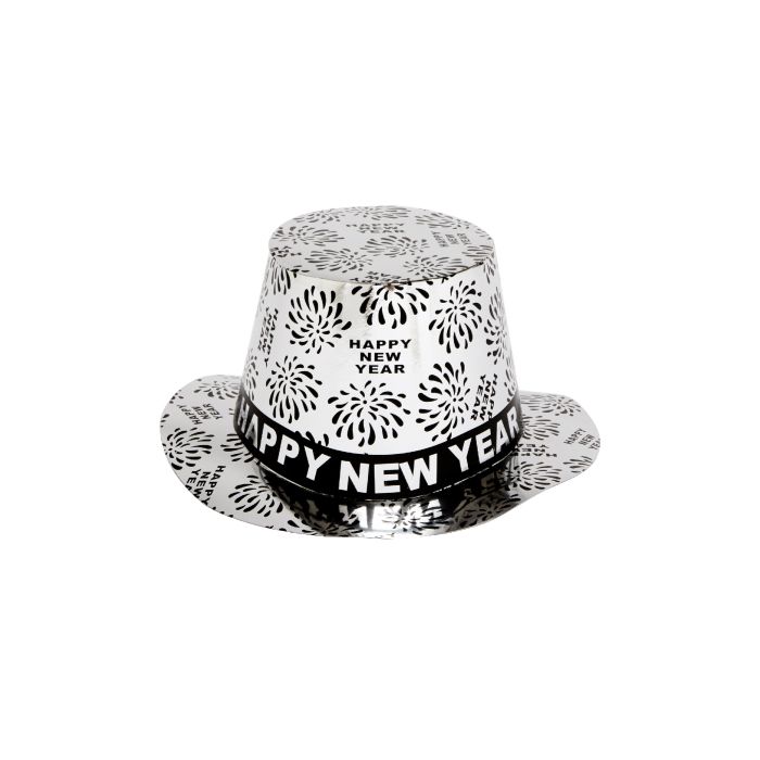 Silver Party Hat Happy New Year