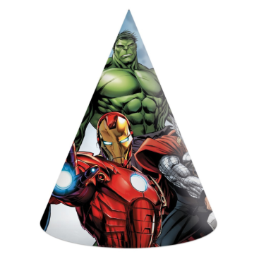 Avengers party hats 6x