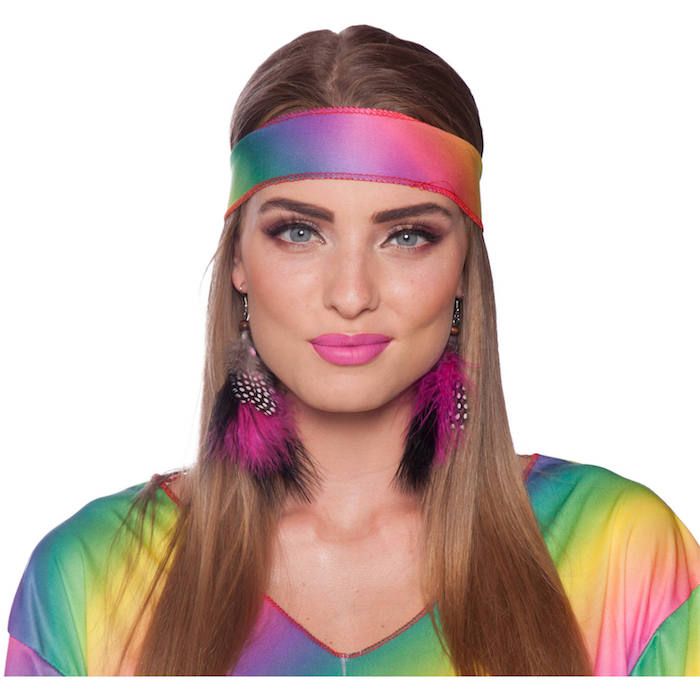 Hippie feather earrings
