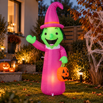 Inflatable Halloween Witch with LED Lights 150 cm