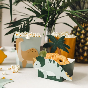 Dinosaur Themed Snack and Popcorn Cups 6x