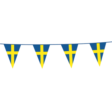 Sweden Flag Garland - 10 metres
