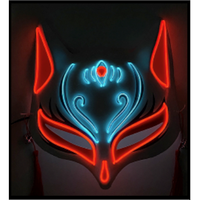 Japanese cat LED mask that lights up in the dark