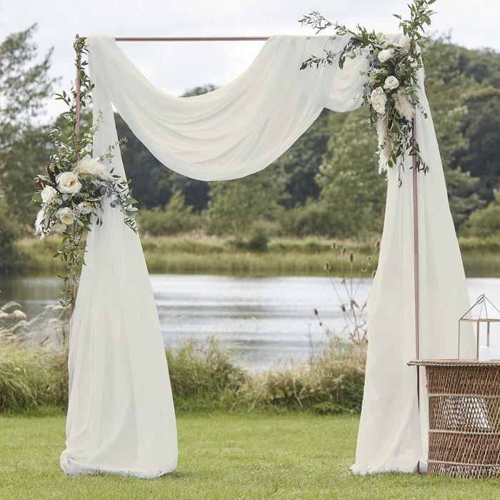 White Curtain - 2 x 6.2 meters