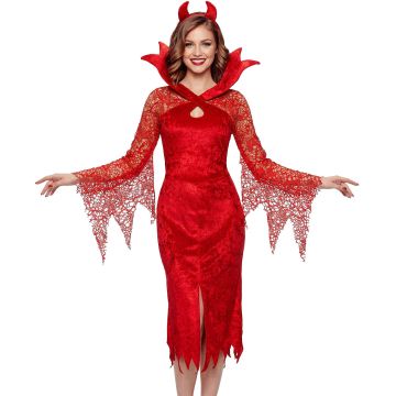 Devil Dress for Ladies with Horns