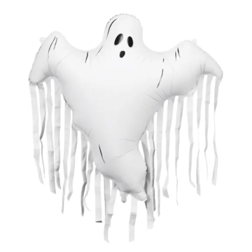 Ghost foil balloon with fringes - 93x86 cm