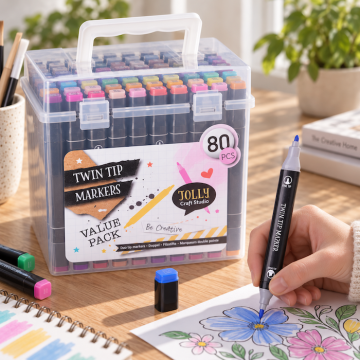 Twin marker water-based pens 80x